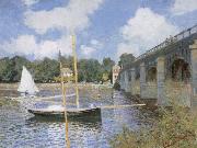 Claude Monet The road bridge at Argenteuil USA oil painting artist